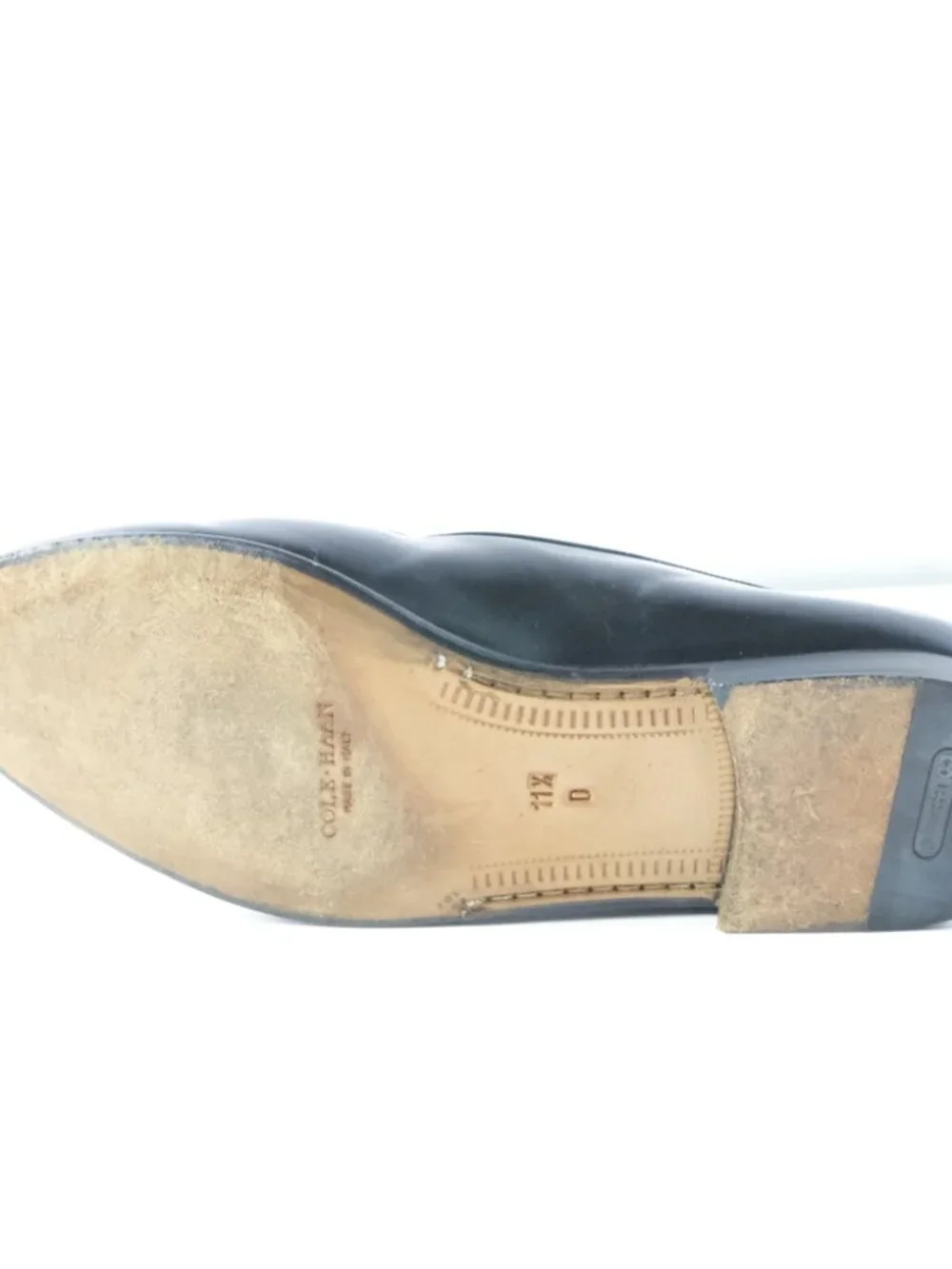 Vintage Cole Haan Men’s Shoe Black Size 11.5 Belgian Loafers 13925 Italy